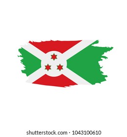 Burundi flag, vector illustration