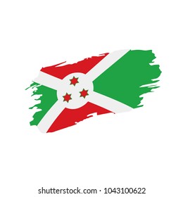 Burundi flag, vector illustration