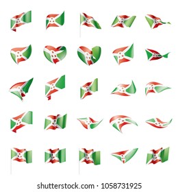 Burundi flag, vector illustration