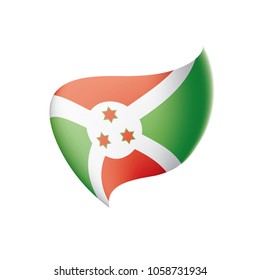 Burundi flag, vector illustration