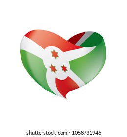 Burundi flag, vector illustration