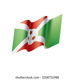 Burundi flag, vector illustration