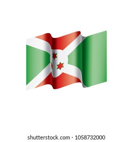 Burundi flag, vector illustration