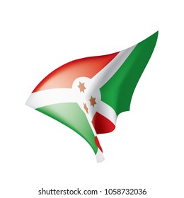Burundi flag, vector illustration