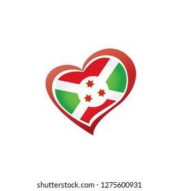 Burundi flag, vector illustration on a white background