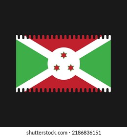 Burundi Flag Vector. National Flag