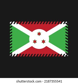 Burundi Flag Vector. National Flag