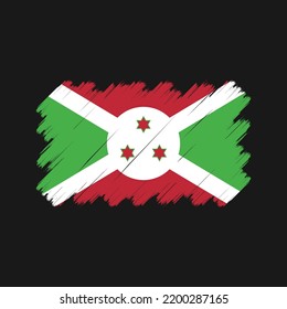 Burundi Flag Vector. National Flag