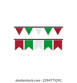 Banderas de Burundi conjunto de iconos, símbolo del día de la independencia de Burundi conjunto de iconos símbolo del vector
