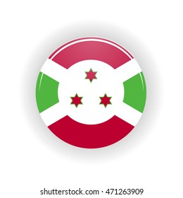 Burundi icon circle isolated on white background. Bujumbura icon vector illustration