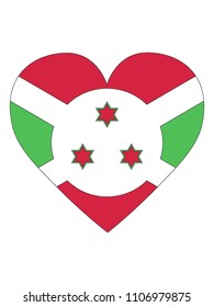 Burundi Love Flag
