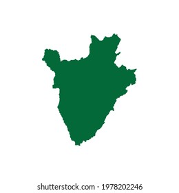 Burundi Map. Burundi Map Illustration. Burundi Map chart. Burundi map silhouette