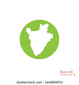 Burundi Maps Icon Logo Vector Design Template
