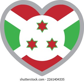 Burundi national flag icon vector Illustration material