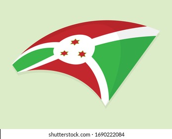 Burundi national flag simple vector design 