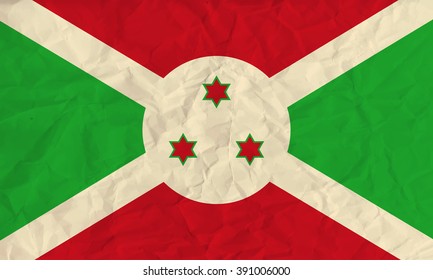 Burundi paper flag