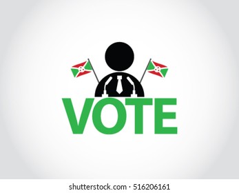 Burundi Podium Politician Vote