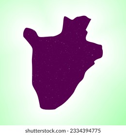 Burundi shape on a gradient background. Country map with a scratch texture. Burundi vibrant poster. Artistic vector illustration.