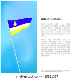 Buryatia flag Brochure - Vector Flyer Cover Page Design
