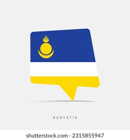 Buryatia flag bubble chat icon