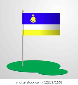Buryatia Flag Pole