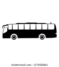 Old Vintage American Bus Vector Illustration Stock Vector (Royalty Free ...