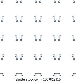 bus airoirt icon pattern seamless white background. Editable outline bus airoirt icon. bus airoirt icon pattern for web and mobile.