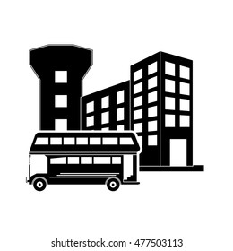 bus and airport icon