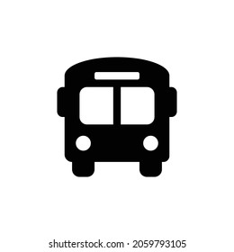 bus alt Icon. Flat style design isolated on white background. Vector illustration