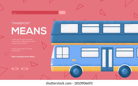 Bus art icon. Bus classic background. Bus illustration concept. 