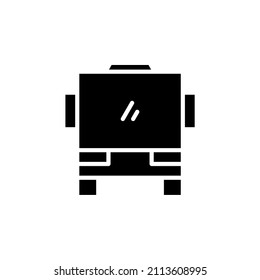 Bus, Autobus, Public, Transportation Solid Icon Simple Design Concept Suitable For Any Purposes