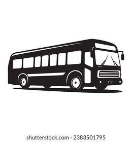 Vacante de silueta negra en un autobús.
