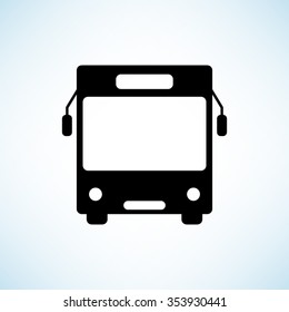 Bus  - black vector icon