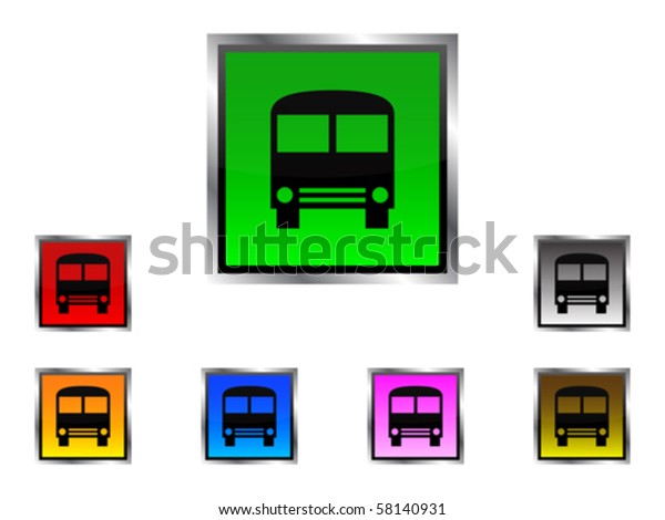 Bus Buttons Stock Vector (Royalty Free) 58140931 | Shutterstock