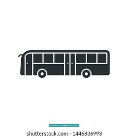 Bus car icon vector illustration logo template for website or mobile app
