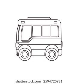 Bus car transport vector illustration