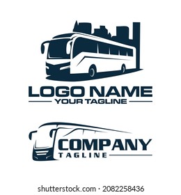 bus city logo white background