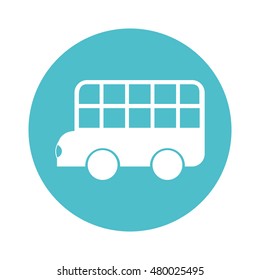 bus classic london isolated icon vector illustration design