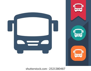Bus, Bussymbol. Professionelles, Pixel perfektes Symbol. EPS 10-Format.