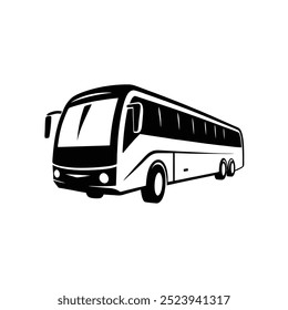 Bus Coach Silhouette Symbol Vektor Design Modern Logo