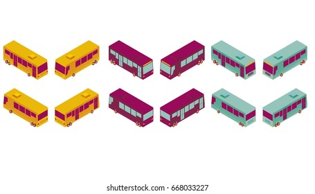 BUS.
Collection of isometric elements.