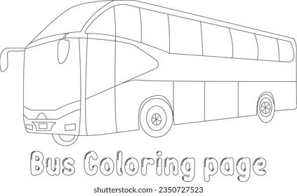 Vector de bus de página de color de bus 