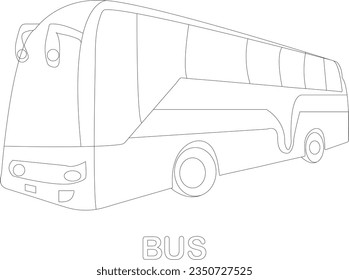 Vector de bus de página de color de bus 