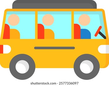 Bus for commute Flat Style Icon