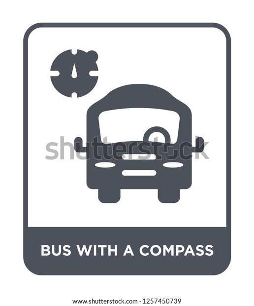 bus with a compass icon\
vector on white background, bus with a compass trendy filled icons\
from Mechanicons collection, bus with a compass simple element\
illustration
