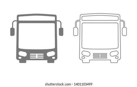 icono de transporte de vector de concepto de bus