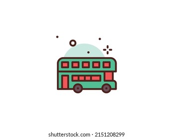 Bus Cultural Icons Flat Vectors Vectors. flat icon premium vector. modern and professional. creative symbol. regular used icon. ecommerce design for business.eps

