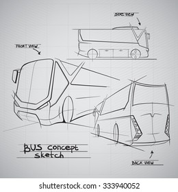 Bus Design Concept Sketch