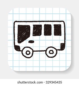 bus doodle drawing