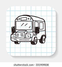 bus doodle drawing